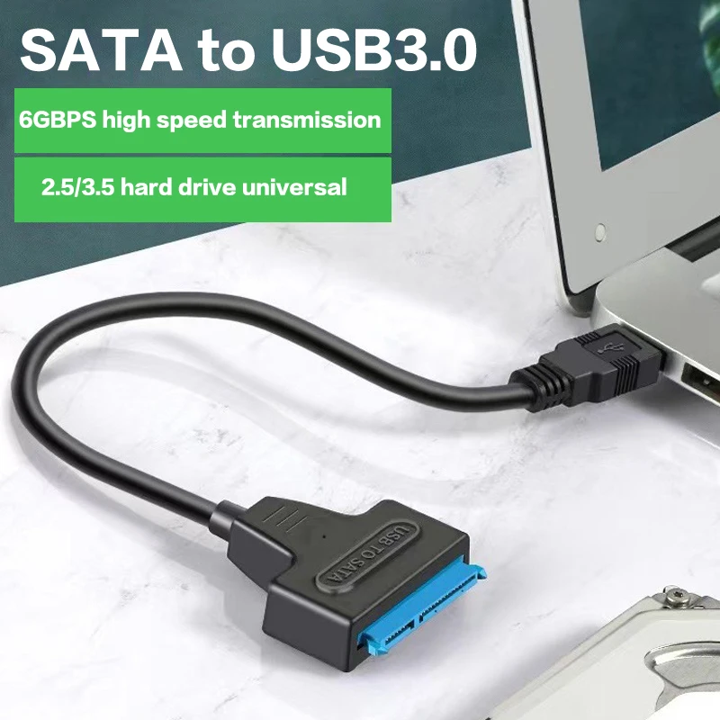 SATA To USB 3.0/Type-C/2 In 1 USB3.0 Type-C Cable Up To 6 Gbps For 2.5 Inch External HDD SSD Hard Drive SATA 3 22 Pin Adapter