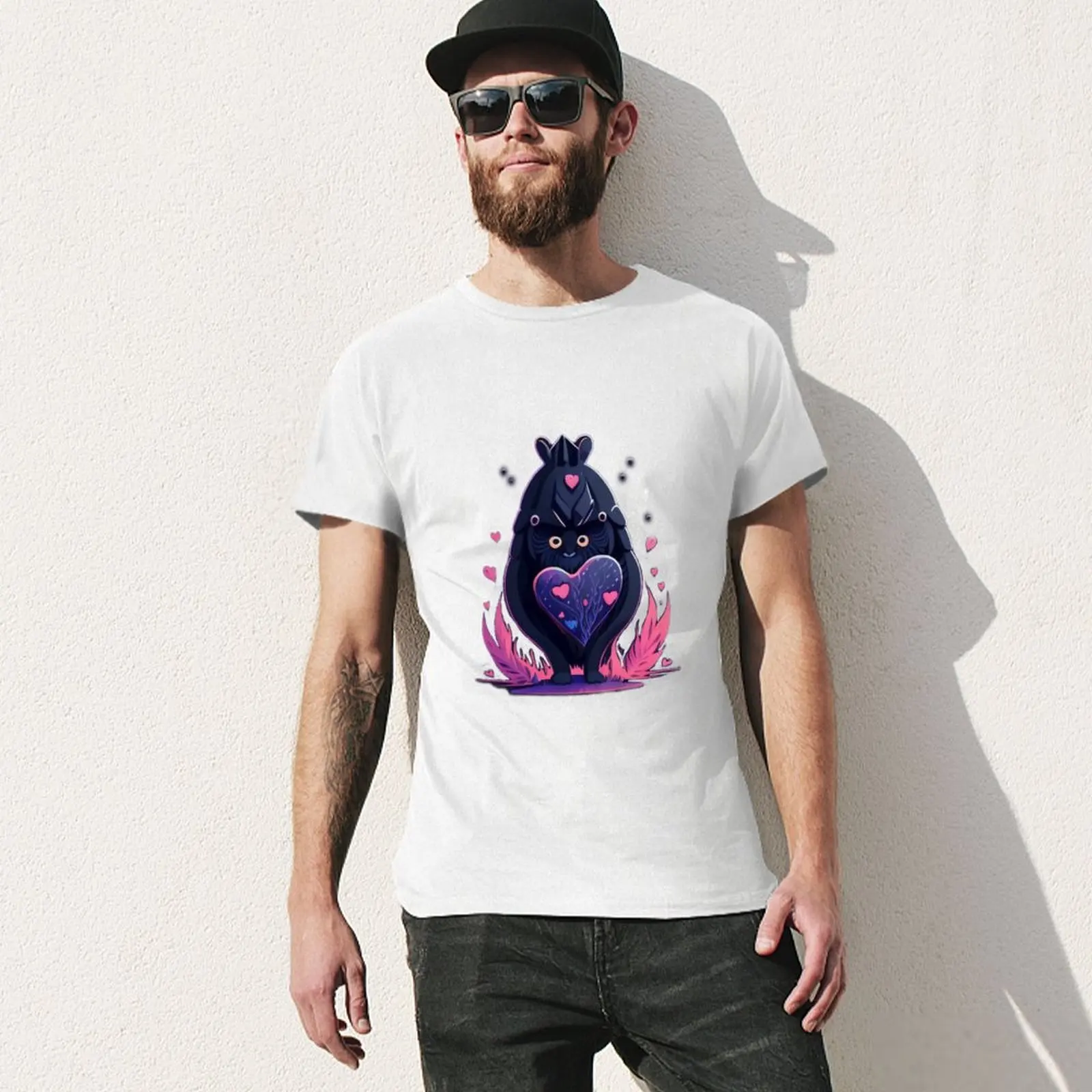 Pupi Love t-shirt pot funnys koszulka z krótkim rękawem śliczne ubrania męskie bawełniane koszulki