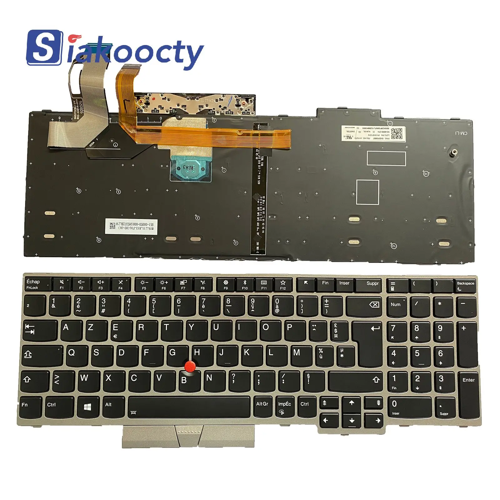 

FR/BR/TR New for Lenovo ThinkPad E580 E585 E590 E595 L580 L590 Series Laptop Keyboard