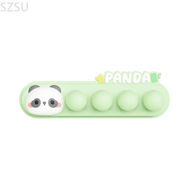 SZSU Panda Themed Silicone Adhesive Cable Clip For Efficient Wire Management And Desk Organization Adhesive Cable Fixer