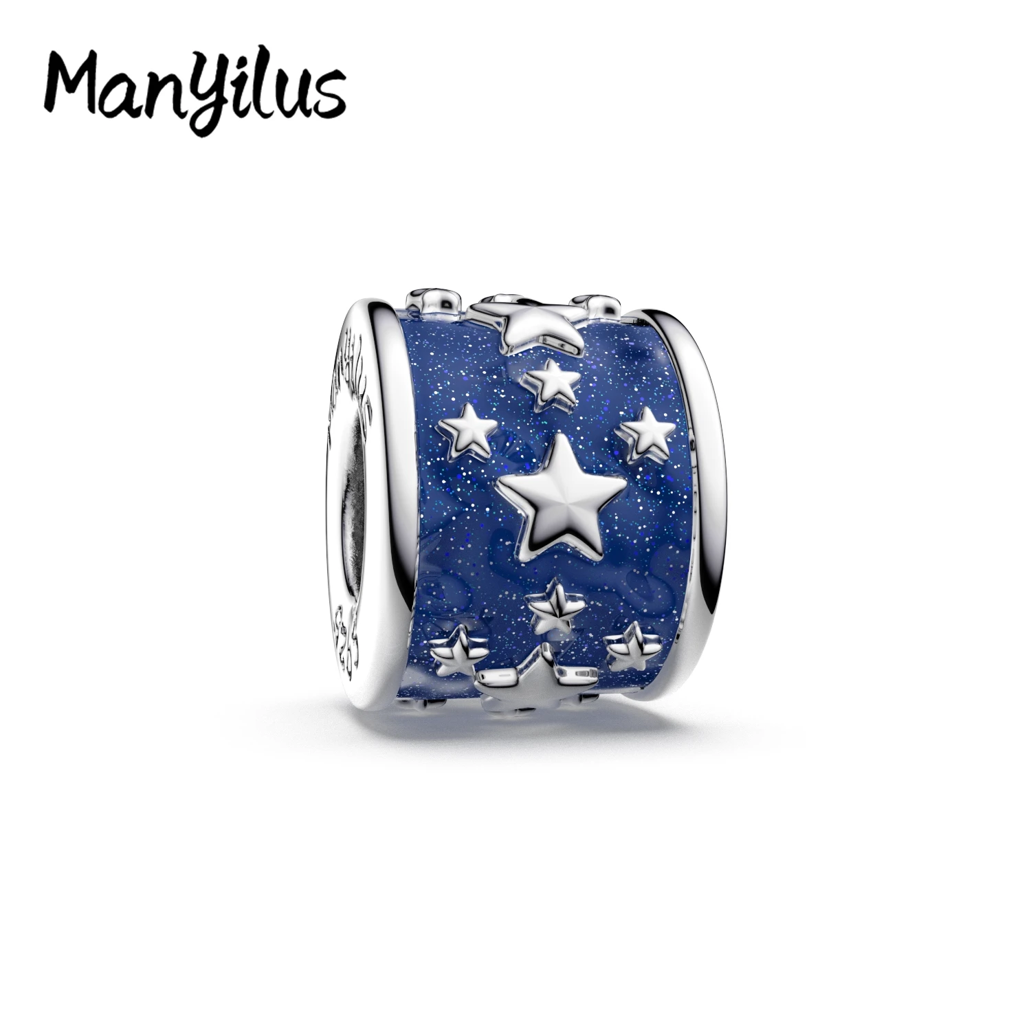 

Manyilus, Лидер продаж, подвески в виде звездного неба, стерлинговое серебро S925, безделушки, бусины для оригинального браслета, подвеска 925, ювелирные изделия своими руками, подарок