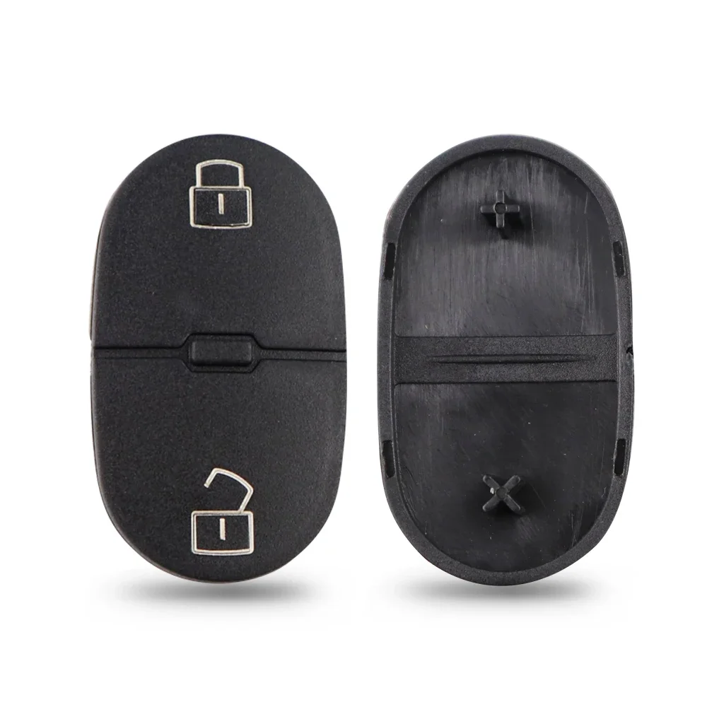 2/3 Buttons Key Case Pad For Audi A2 A3 A4 A6 A8 TT B6 RS4 Allroad Quattro Car Key Shell Rubber Button Repair Leather