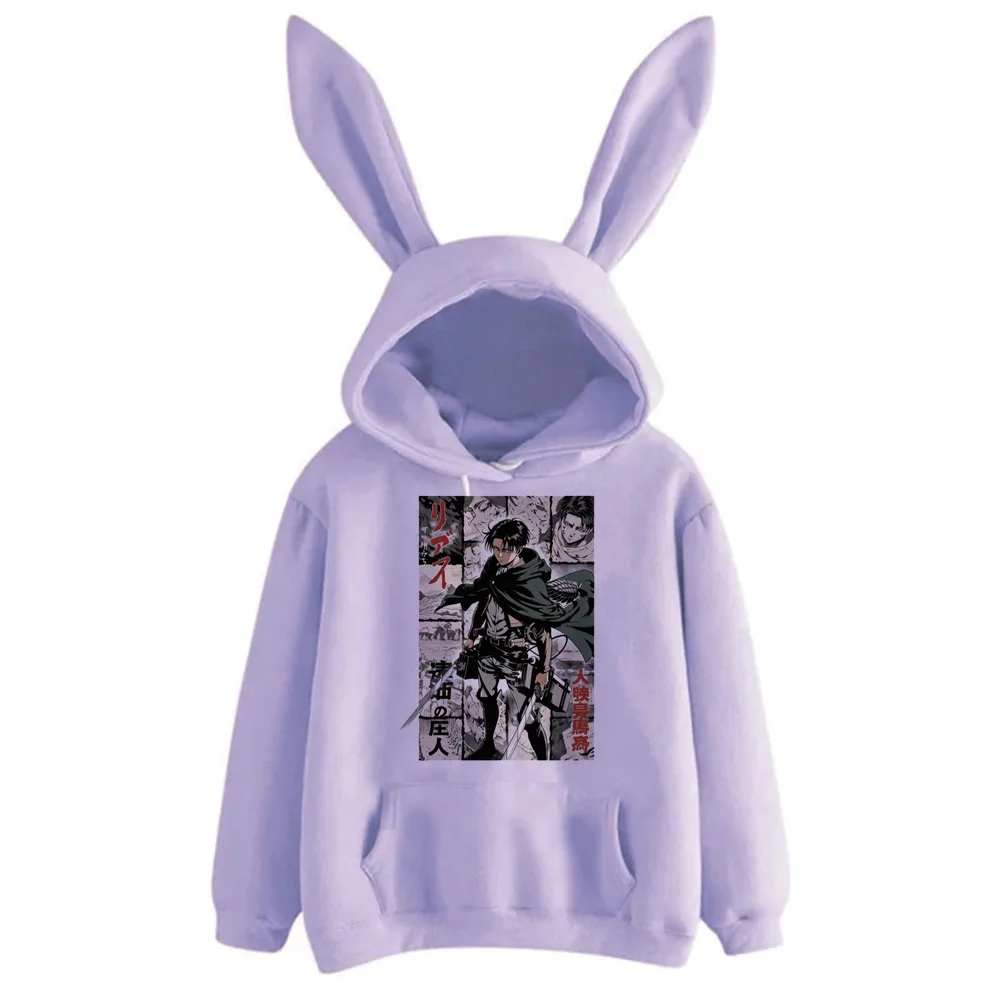 Attack on Titan sweatshirt women anime sweatshirt graphic 2000s sudadera mujer long sleeve male Women Loose