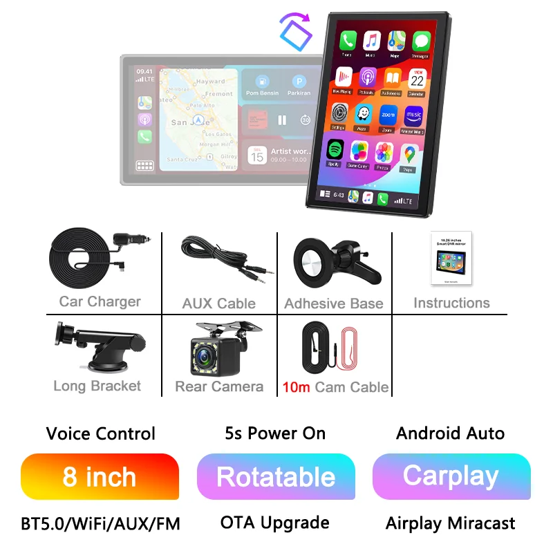 8 inch 10m Camera
