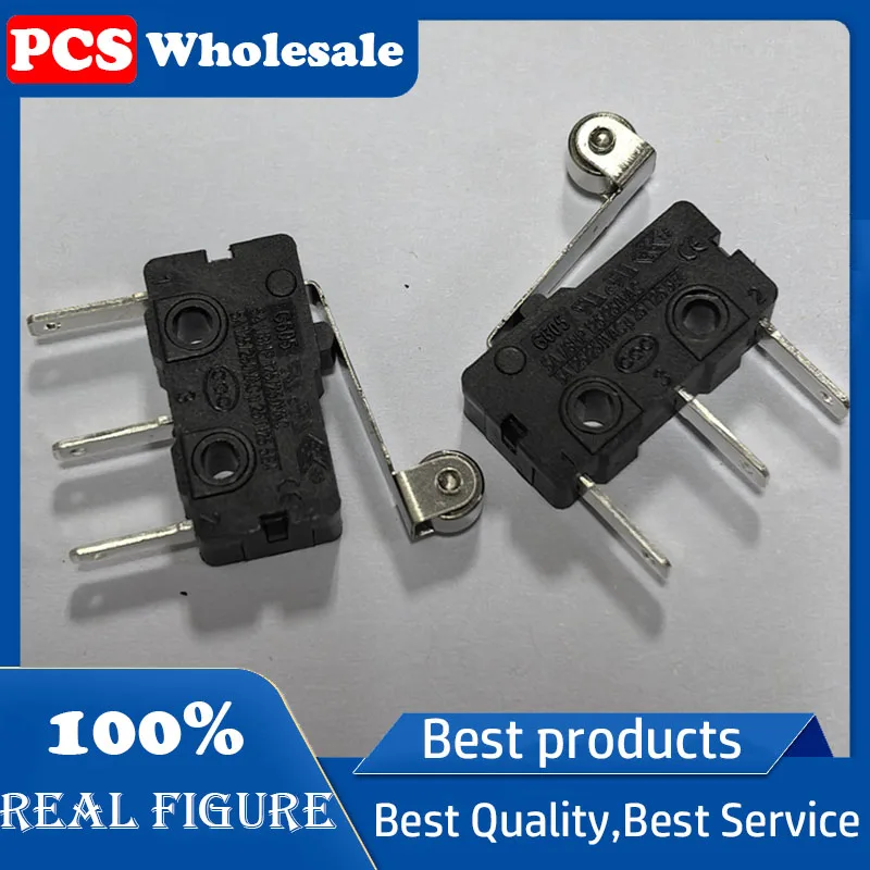 Long-legged 8mm quick-release G605N microswitch limit travel switch 3-pin 5A250VAC with wheel handle
