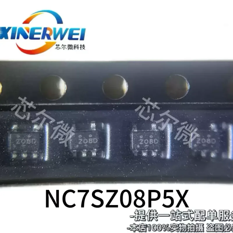 10-100pcs original NC7SZ08P5X SOT353 silk screen Z08B Z08N Z08D chip logic NC7SZ08P5X