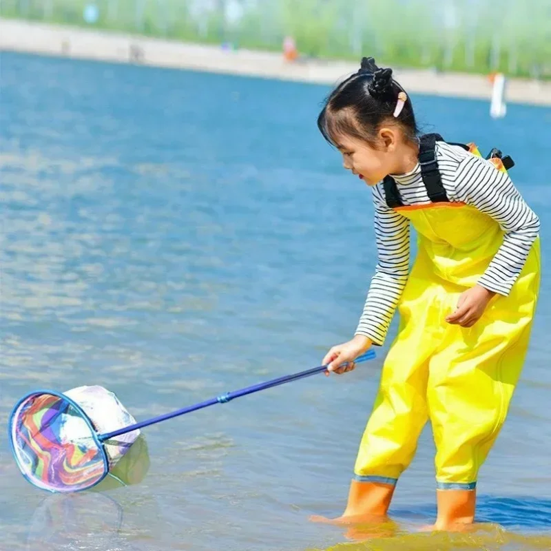 butterfly-design-kids-fishing-landing-net-portable-convenient-to-operate-outdoor-tool-ideal-for-bird-fish-catch-release-games