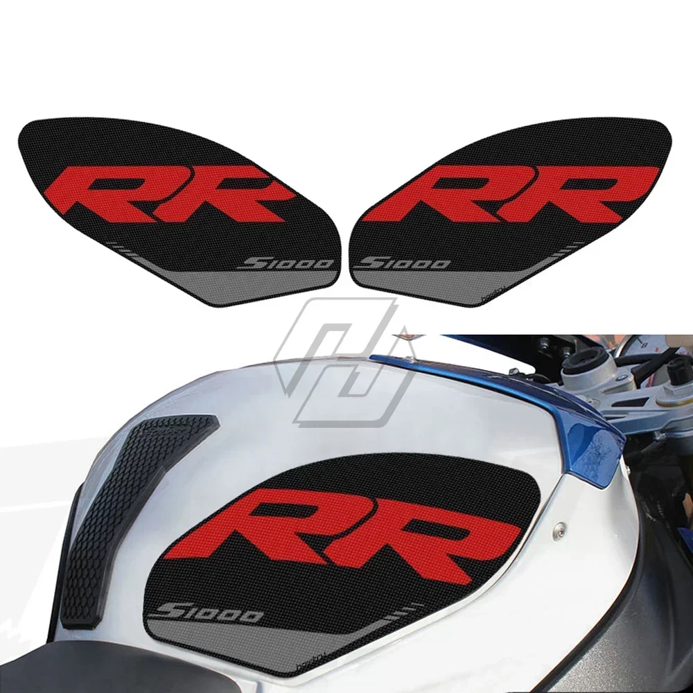 

Tank Pad Protector Decal Motorcycle Gas Knee Grip Traction Pad Side Sticker For BMW S1000RR 2009-2018