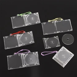 Blank Album Mini CD Case Keychain CD Player Keyring Peripheral Commemorative Album Key Holder For DIY Backpack Pendant