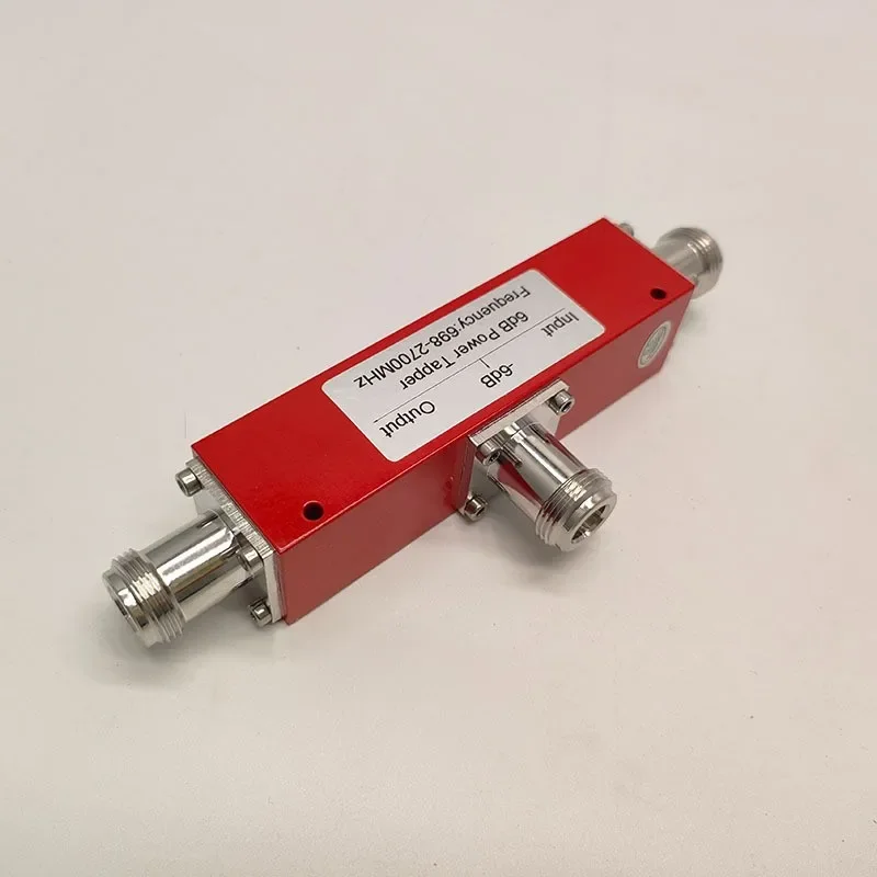 6dB Wide Band RF Directional Coupler 698-2700MHz N Type Signal Divider Passive Component for Antenna Distribution