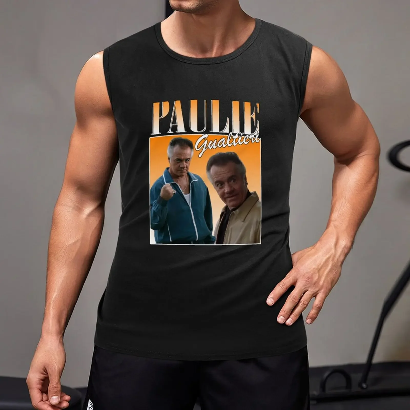 New Paulie Walnuts Gualtieri Retro Design Sopranos Tank Top Gym T-shirts for men Gym wear