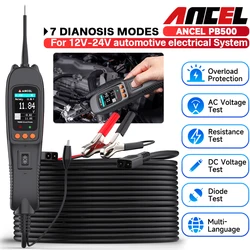 Ancel PB500 12V 24V Electrical Current Voltage Integrated Power Scanner Circuit Tester Power Probe Automotive Diagnostic Tool