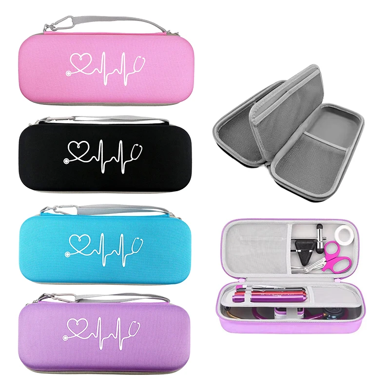 Double Layer Empty Emergency First Aid Mesh Bag EVA Storage Bag Pouch Case for Medical Stethoscope Penlights Hammer Tools C3