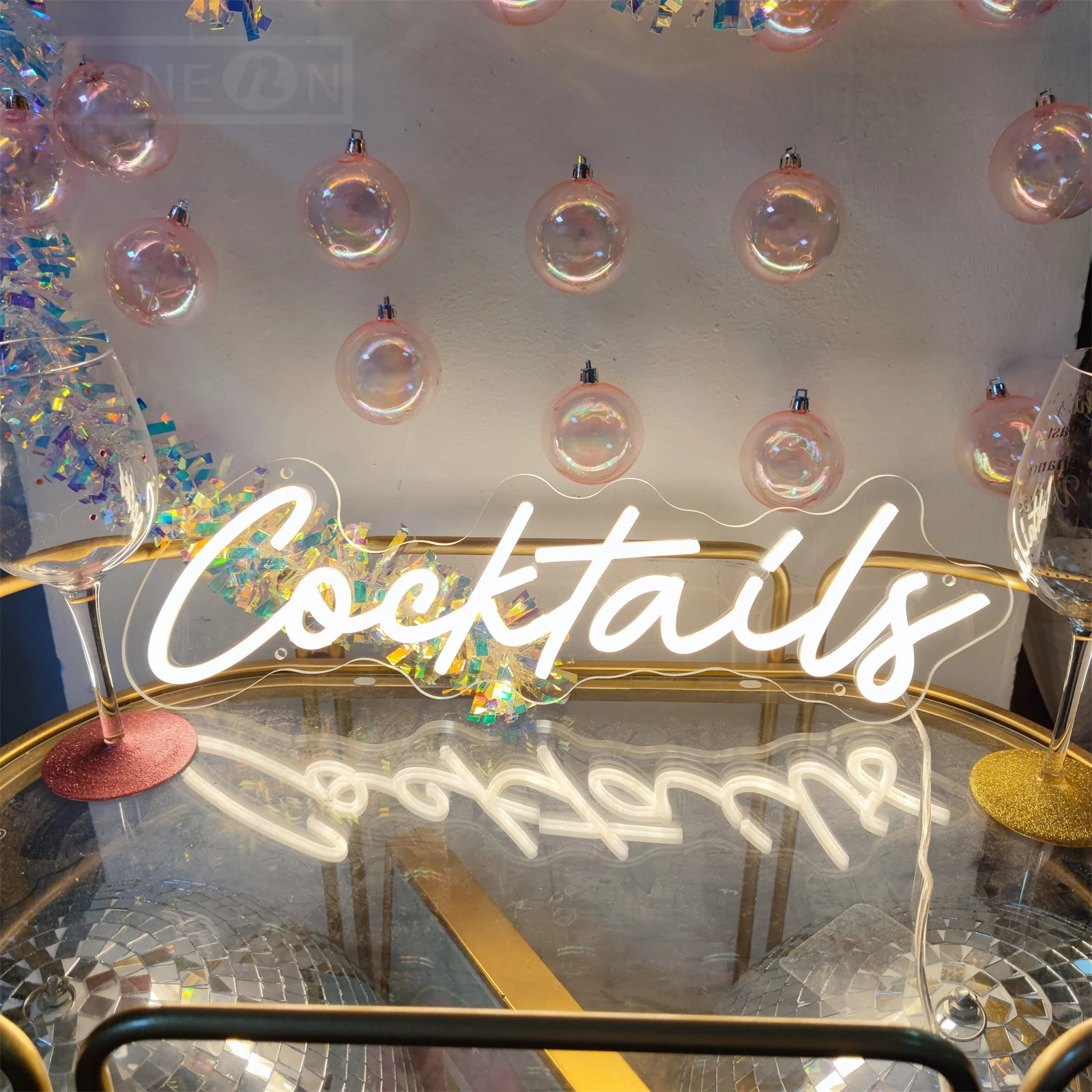 

Cocktails Neon Sign LED Light Martini Cocktail Neon Wall Lamp for Bar Pub Beer Shop Man Cave Wedding Party Decor USB Powered