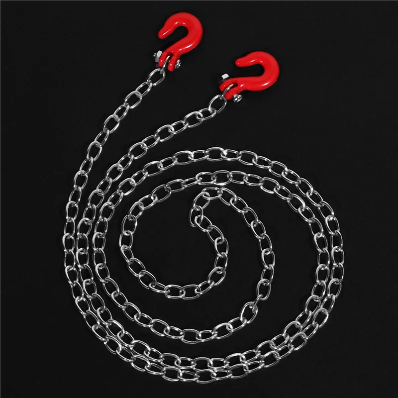 AS96-6X 1:10 accesorios trepador de control remoto cadena de remolque con gancho de remolque para Axial SCX10 90046 TAMIYA CC01 RC4WD D90 D110 TF2