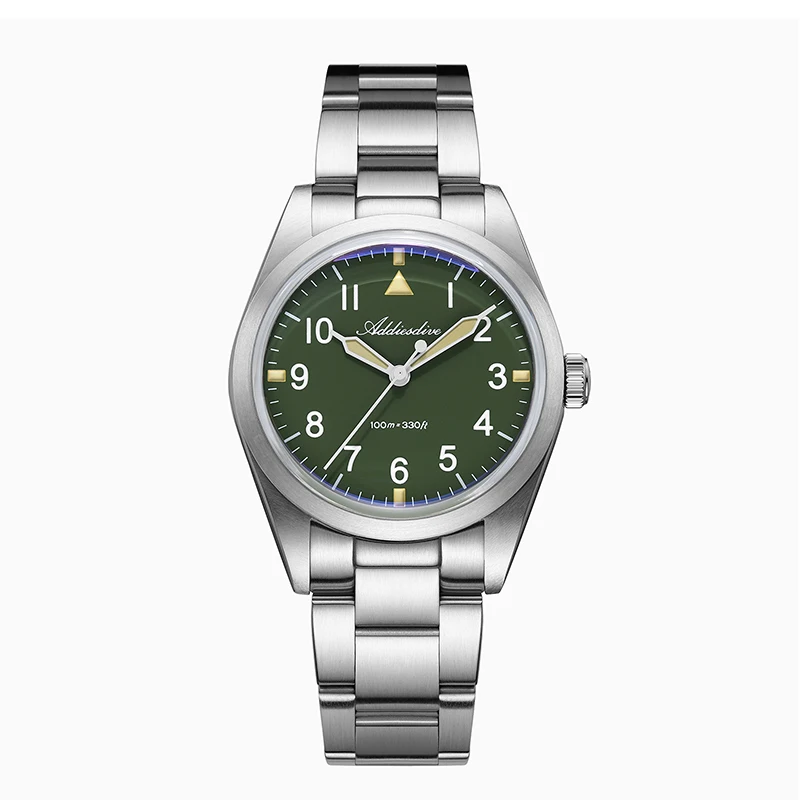 ADDIESDIVE AD2502 Luxury Military Titanium Watch Japan VH31 Quartz