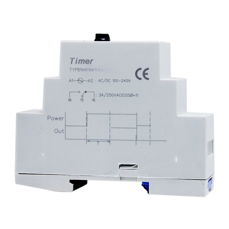 Time Relay, Slim Type, Rail Mount, Power-on Delay Relay