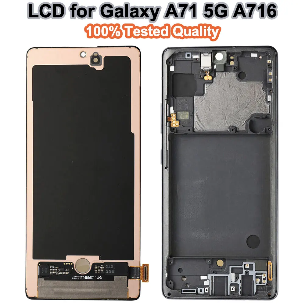 6.7'' AMOLED for Samsung Galaxy A71 5G A716B A716F A716U LCD Display Screen Touch Replacement for Samsung A71 5G Screen Display