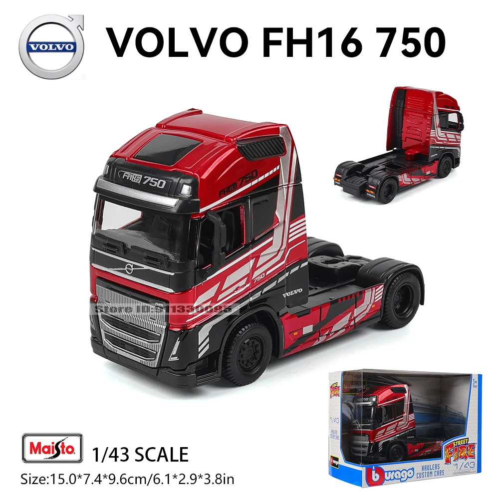 

Bburago 1:43 транспортный автомобиль передний конец Volvo FH16Globetrotter 750XXL модель модели автомобиля модель автомобиля из сплава игрушечная мужская коллекция
