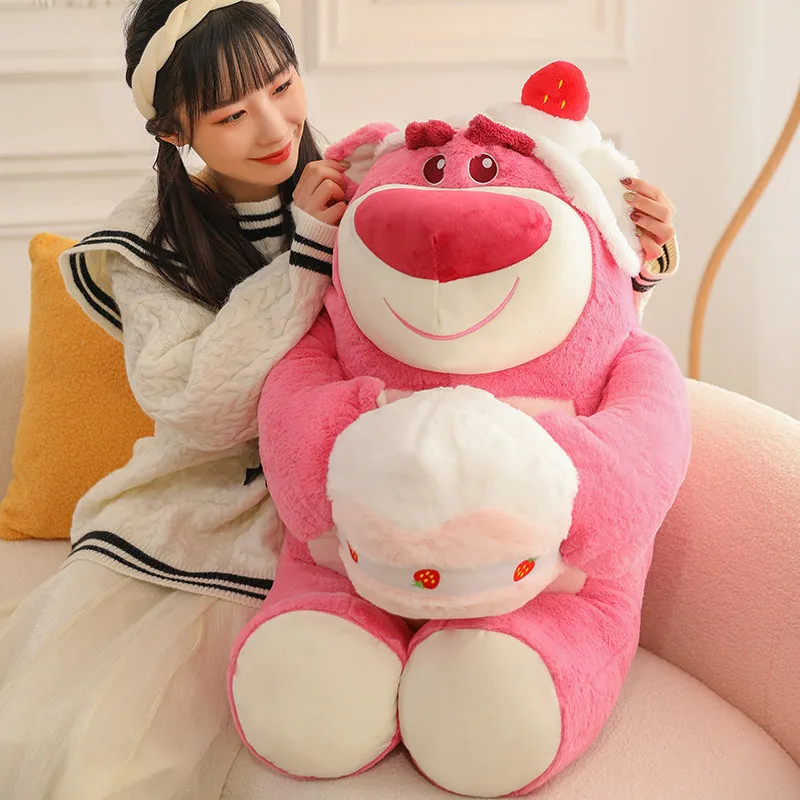 

70 см мультяшный медведь лотсо плюшевая игрушка Kawaii розовый торт животные плюшевые мягкие куклы большой размер подушка детский подарок