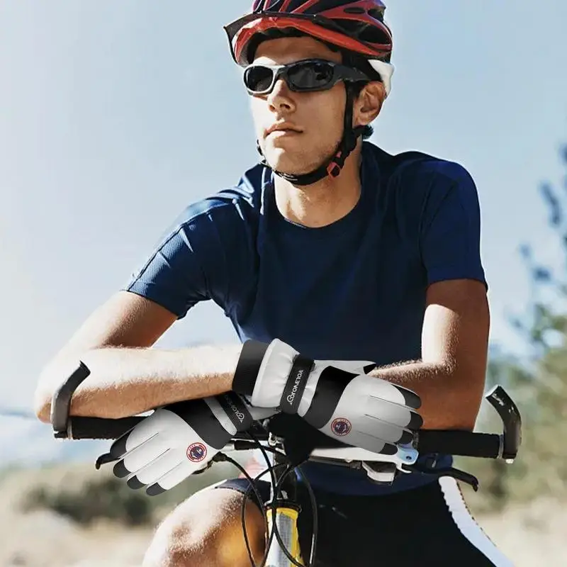 Skihandschuhe, wasserdicht, 1 Paar, Skisport, warme Handschuhe, Bildschirm, Touch, kaltes Wetter, Handwärmer, winddichte Fäustlinge für den Außenbereich