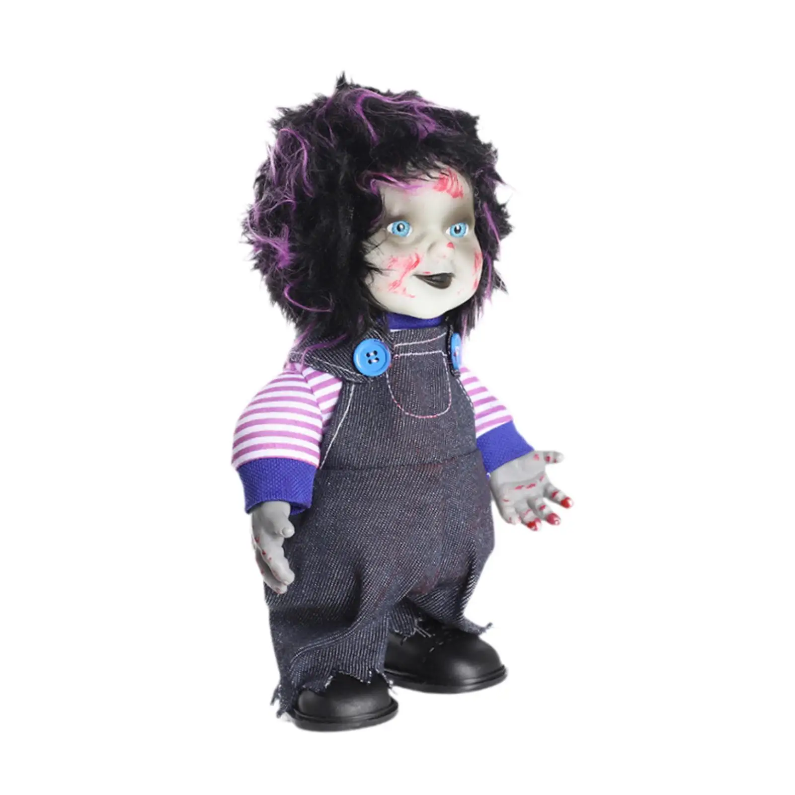 Halloween Ghost Doll with Sound Light up Scary Move Terror Decoration Toy Halloween Accessories Scary Doll Haunted House Doll