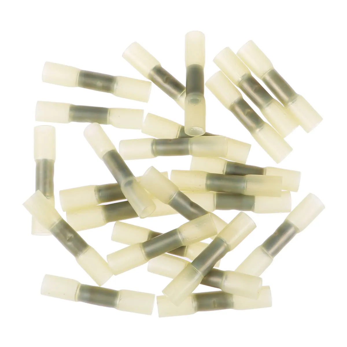 

25 Pcs Waterproof Heat Shrink Terminals Crimp Butt Wire Connectors 1 5-2 5mm Polyolefin Tubing Adhesive Sealed Anti Corrosion