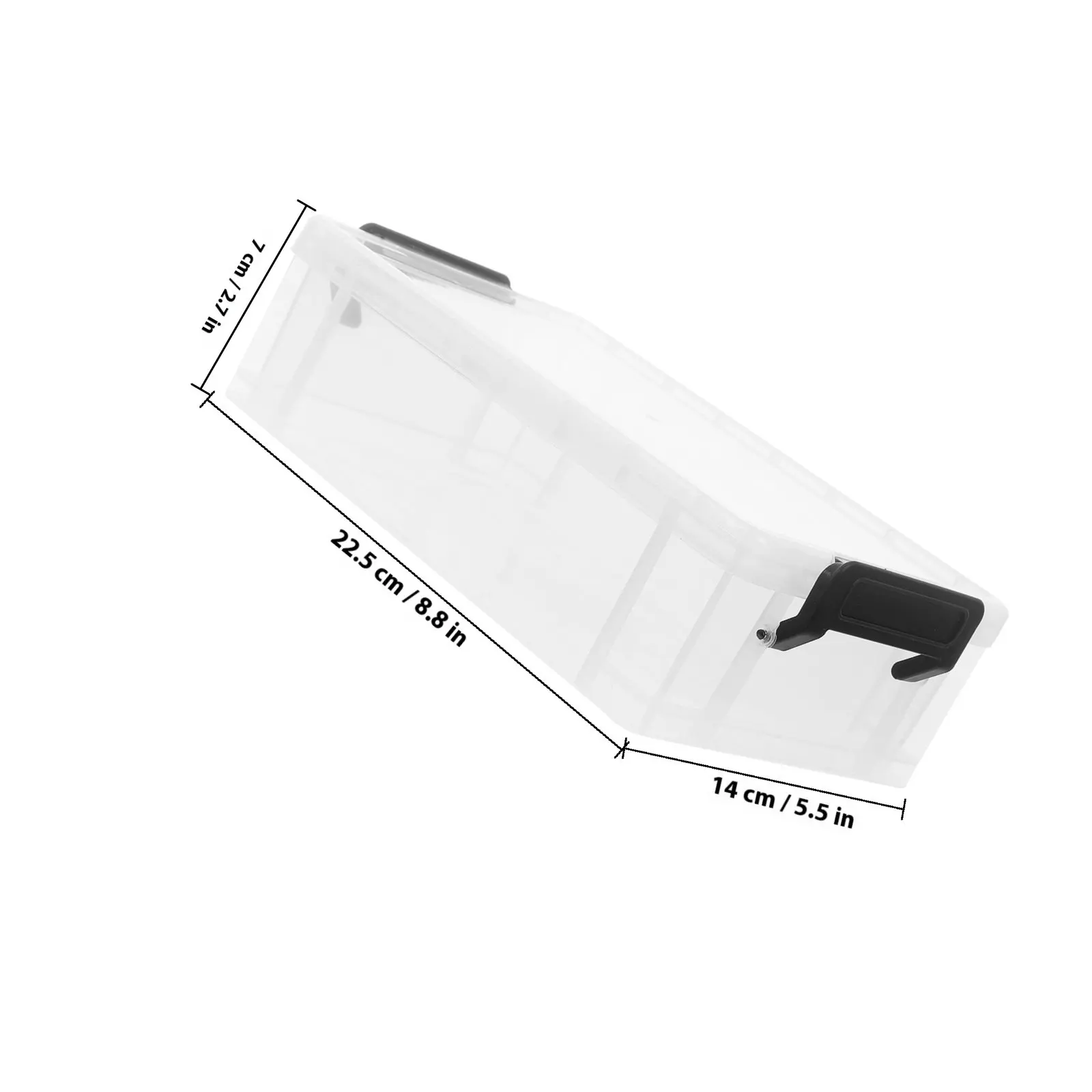 Clear Plastic Pencil Box Large Capacity Pencil Case Organizer Stationary Storage Stackable Office Art Supplies Storage view 2