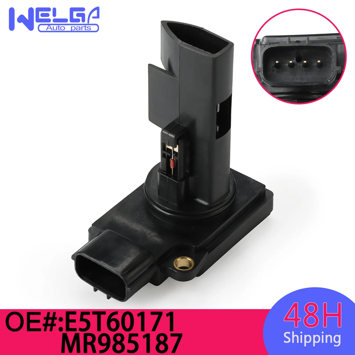 E5T60171 MR985187 MAF Mass Air Flow Meter Sensor for Mitsubishi Pajero Montero Sport Native Eclipse Galant Lancer Outlander