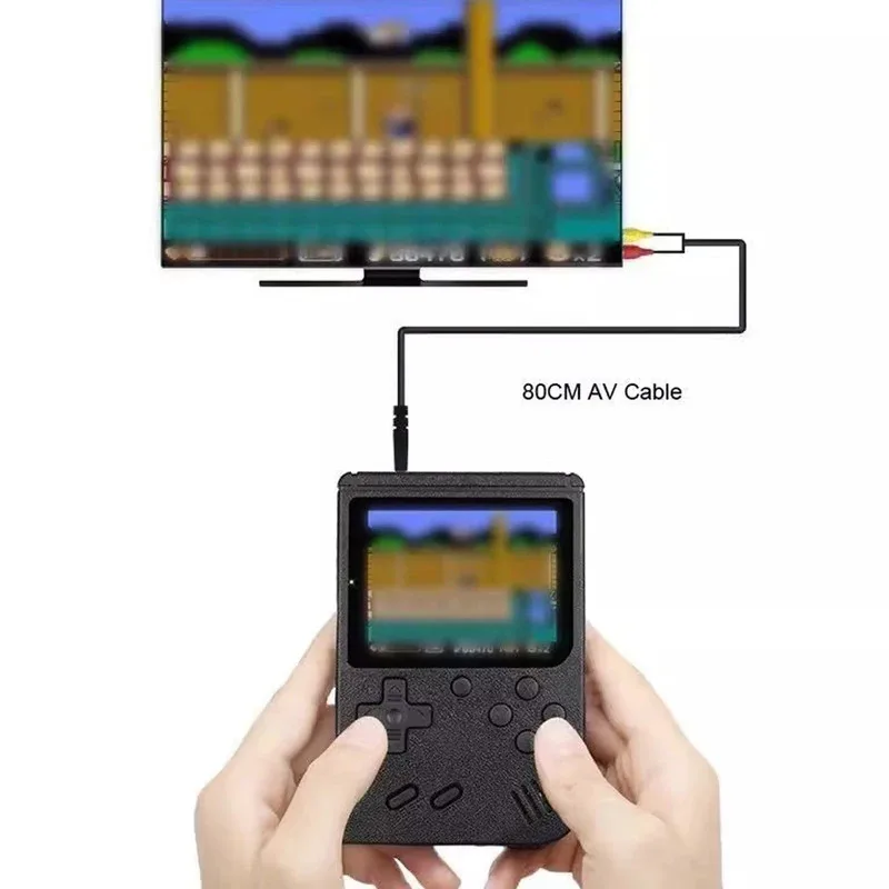 400 IN 1 Portable Retro Game Console Handheld Game Console Players 3.0 Inch LCD Sreen Two Player Remoter Controller Support TV