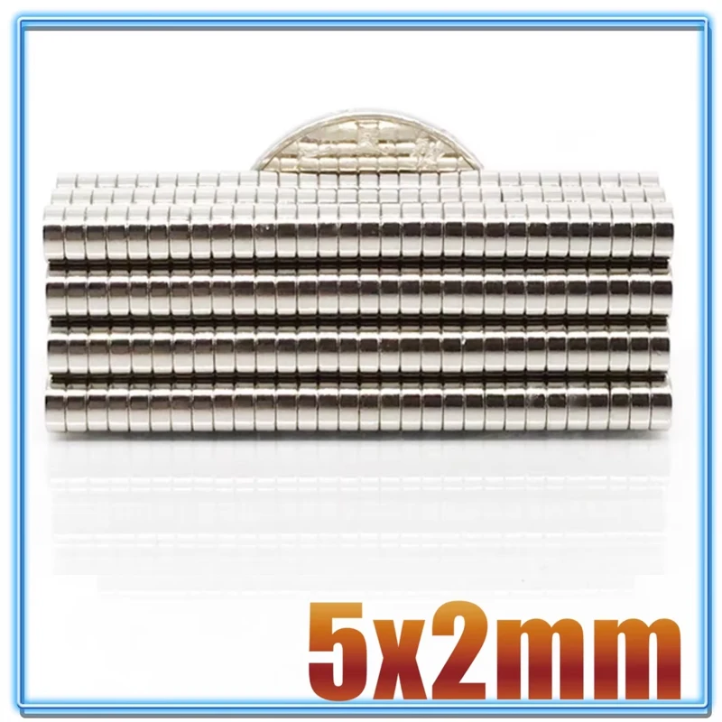 Round Shape 5X2mm Magnet Mini Small 50/100/500/2000pcs 5*2mm Accessory for Fridge Craft Science Whiteboard Diy Office