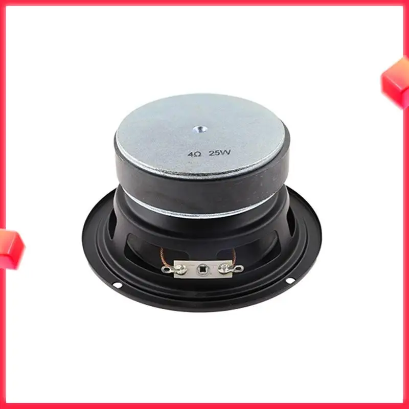【NEW LISTING】2X Universal 4.5Inch Round Speaker Stereo Sound System 25W Premium Audio Accessories Audio Midrange Loudspeaker