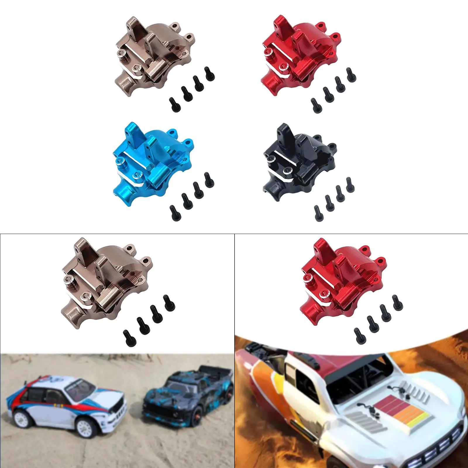 

RC Car Front Gearbox Cover RC Car Gearcase Upper Housing Aluminum Accessories for 1/14