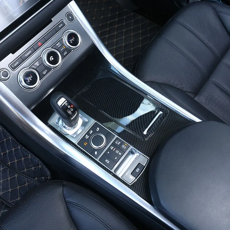 

Gao Ruyin для Landrover Range Rover Sport RR Sport 2014-17 ABS углеродное волокно, крышка центральной консоли автомобиля, накладка, автомобильные аксессуары