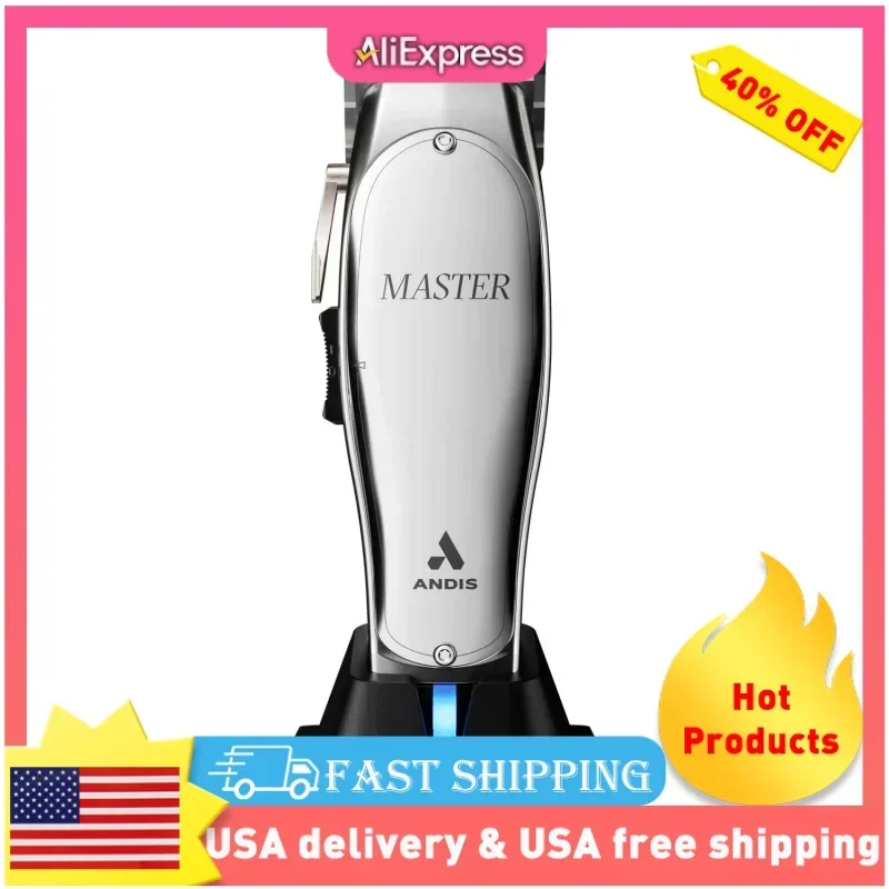 QW12660 Professional Master Corded/Cordless Hair Trimmer,Adjustable Carbon Steel Blade Hair Clipper for Close Cutting,Silver