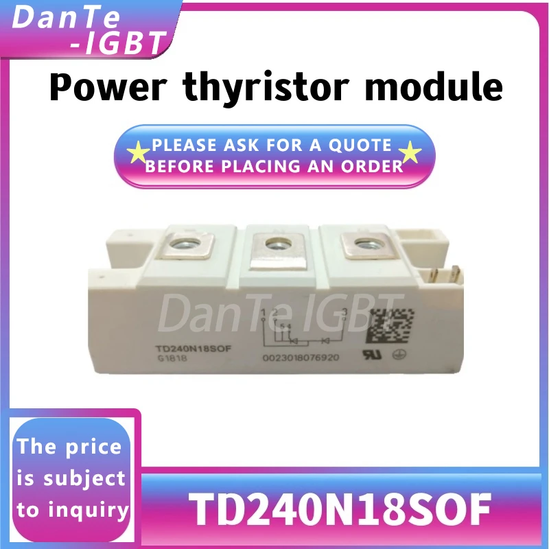 

Новый модуль TD240N18SOF высокой мощности TD240N18 тиристорный Тиристор оригинальный спот