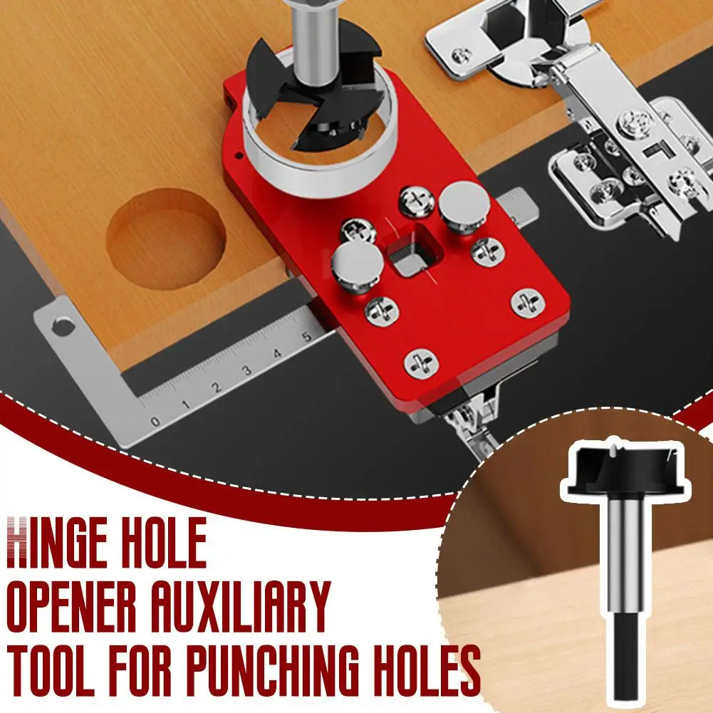 

35mm JL35-A2 Hinge Boring Jig Cabinet Hinge Drilling Kit Jig Jig Hole Woodworking Puncher Locator Doweling Tool Opener Guid M0F8