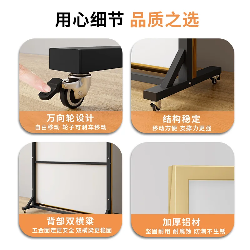 Movable full-length  Dance  Large full-length  Home dressing Dancing Yoga Fitness Dance studio Landing