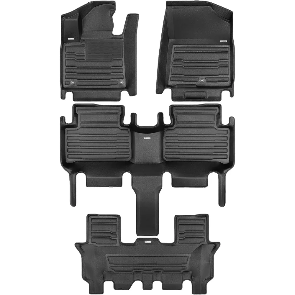 

Custom All-Weather Car Mats for 2021-2026 Kia Sorento 7-Seater Models - Maximum Coverage, Laser Measured