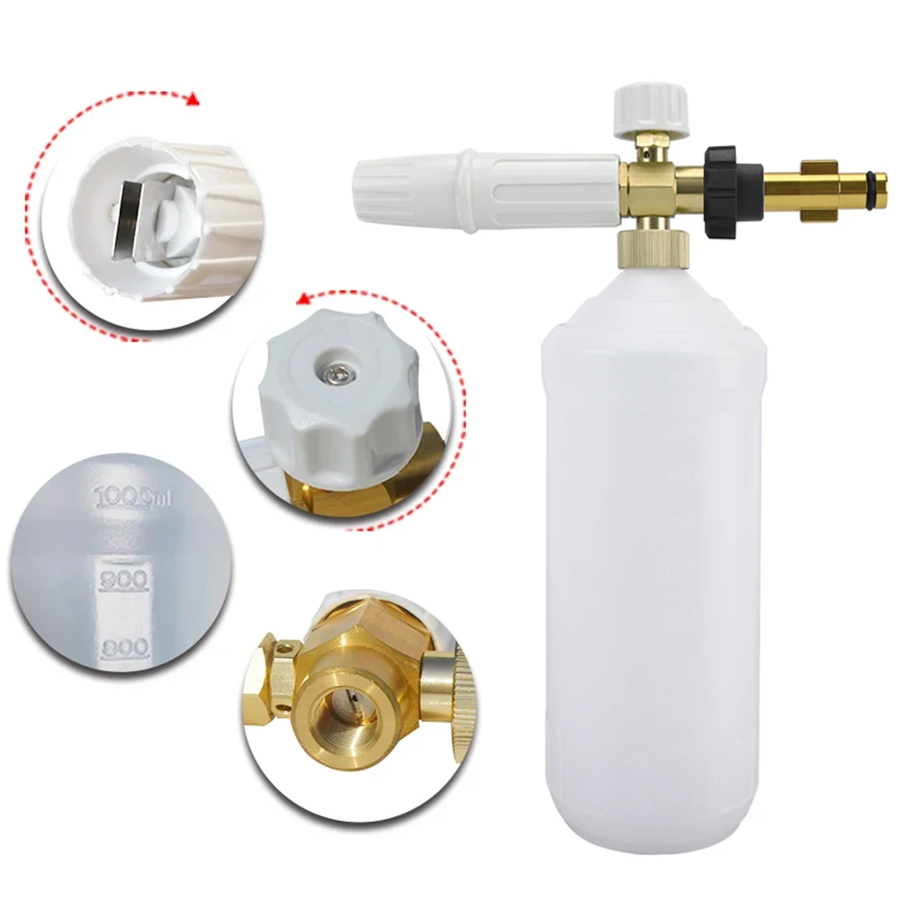 Foam Generator Snow Foam Lance Car Foam Wash Foam Nozzle High Pressure Soap Foamer for Bort Pressure Washer  Car Washer BHR 1600