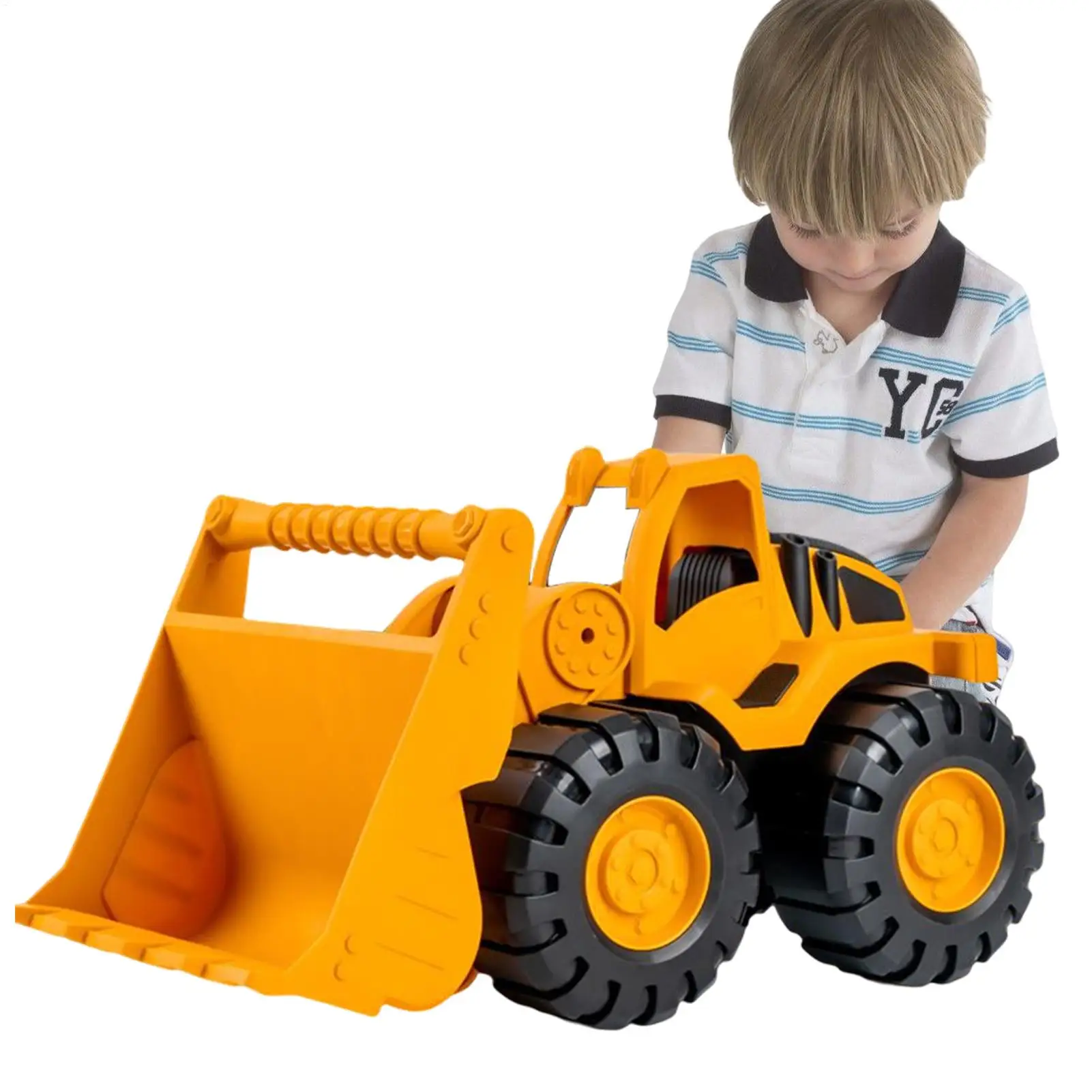 Inertia Toy Truck Excavator Digger Tractor Bulldozer Diecast Vehicle Kids Digger Toy Construction Excavator Dump Truck Toy