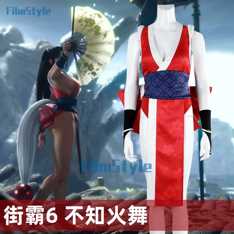 

Street Fighter 6 Mai Shiranui Cosplay Costume Uniform Halloween Carnival Party Christmas Play Role Clothes Clothing for Women
