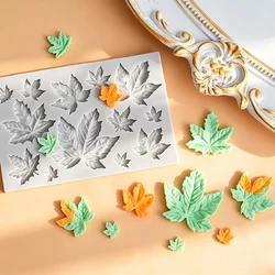 Maple Leaves Silicone Sugarcraft Mold Resin Tools Cupcake Baking Mould Fondant Cake Decorating Tools
