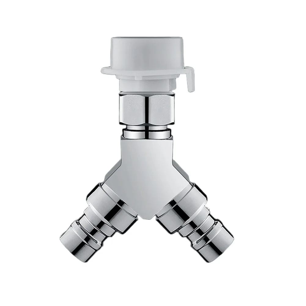 Brass Diverting Valve for Washing Machine Water Lines Featuring Dual Outlet Design and Robust Threaded Connections