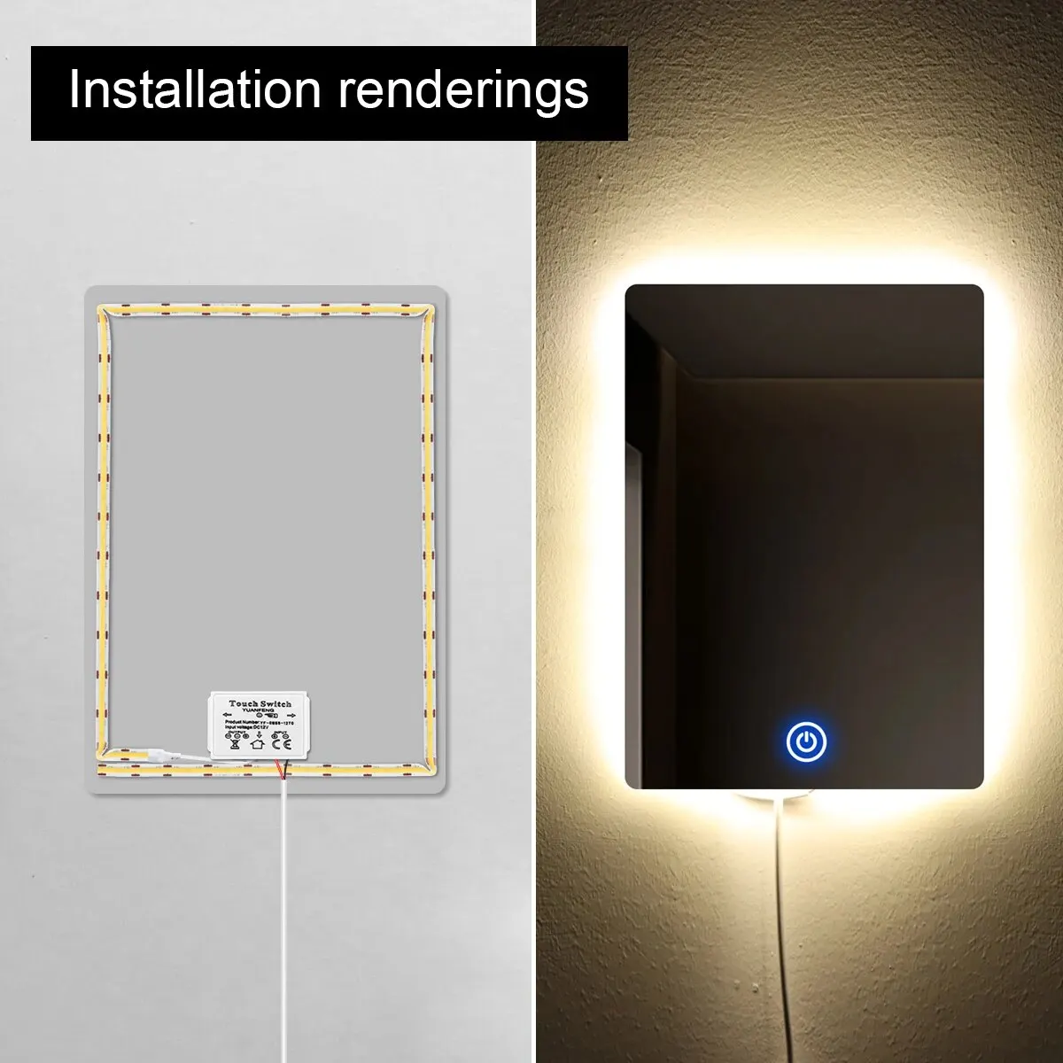 Interruttore Dimmer a LED 12V interruttore sensore tattile regolabile con luminosità capacitiva per la decorazione della retroilluminazione della