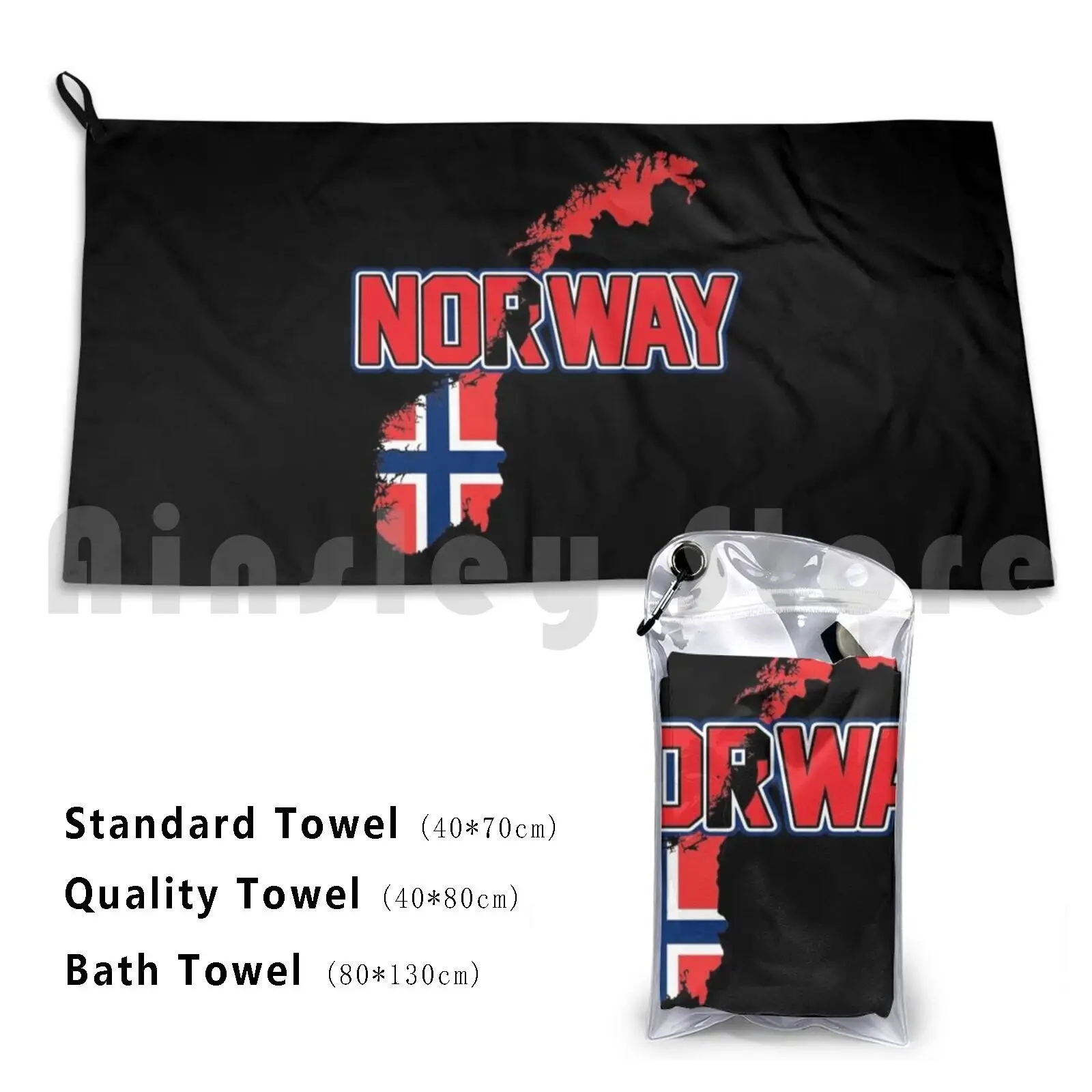 Norway Flag Bath Towel Beach Cushion Norway Norway Lover Vikings Moose Country Patriotism Norsmen Patriot