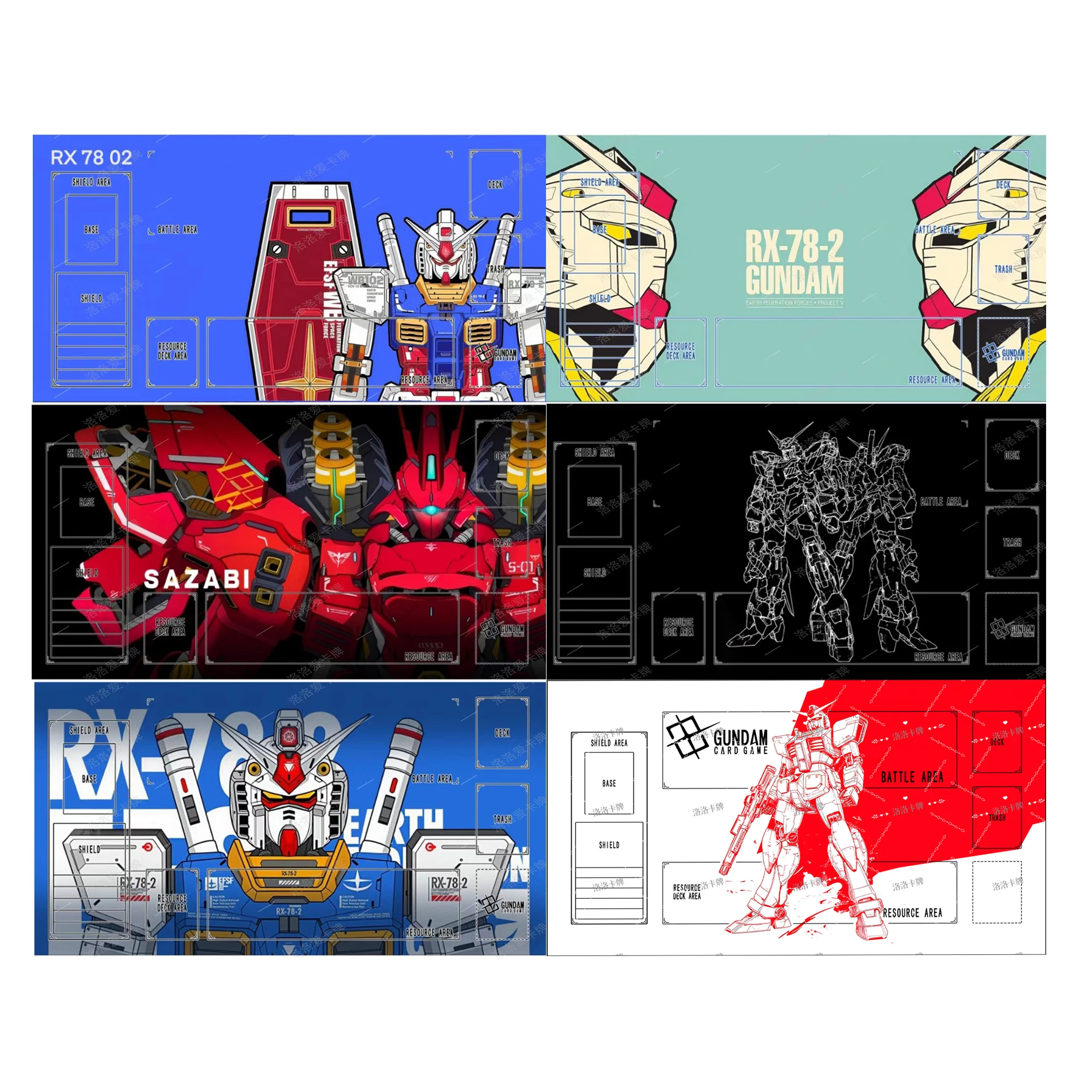 600X350X2Mm Diy Gundamed Tcg Card Battle Mat Cartoon Tcg Single Player Board Game Card Duel Plate Battle Mat Anime Cards Gift