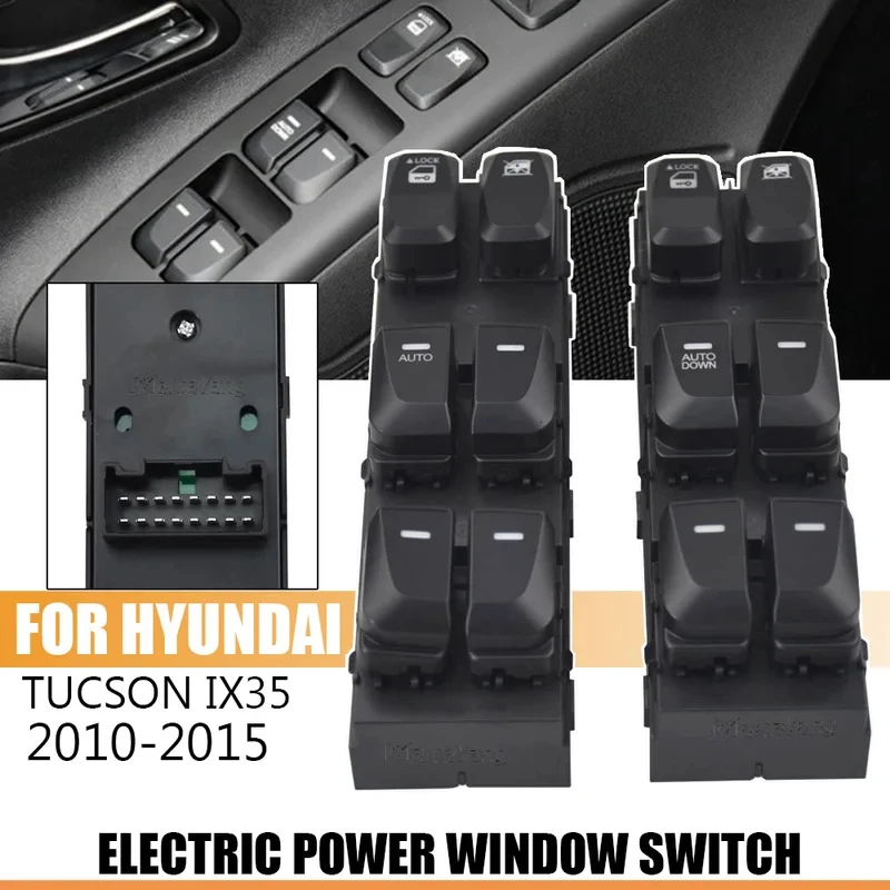 NOUVEAU Interrupteur de commande de lève-vitre électrique pour Hyundai IX35 TUCSON 2010-2015 93571-2S000 93571-2S050