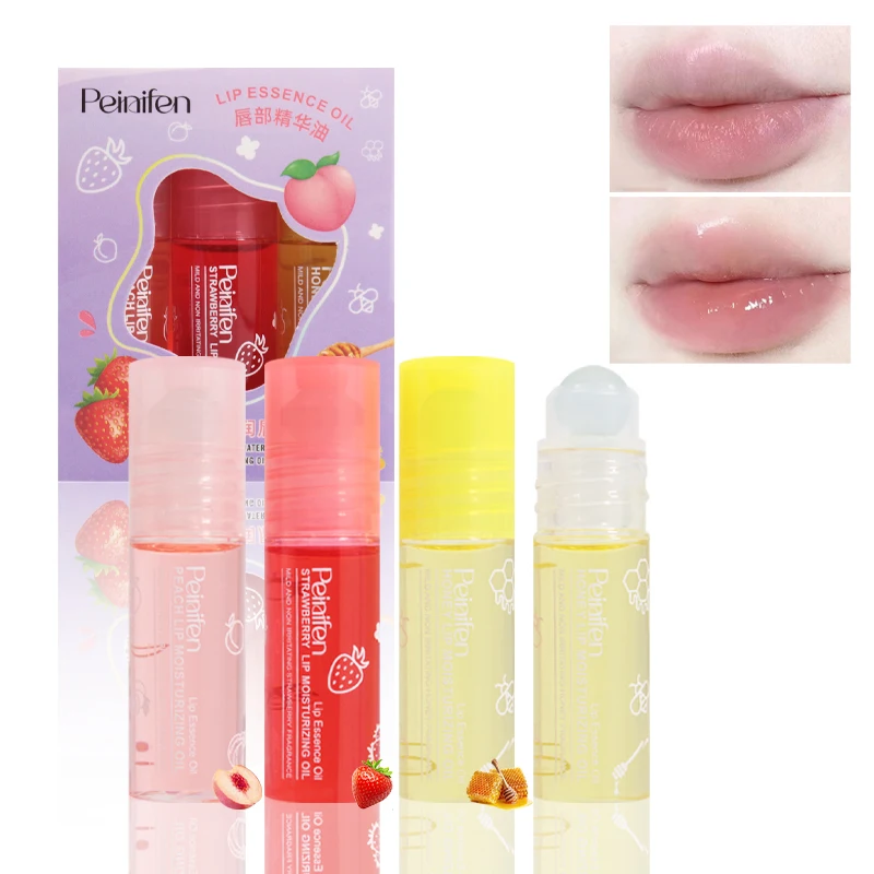 3 pack of gloss lip oil set, lasting moisturizing and water locking, fruity lip essence oil, keep your lips moist