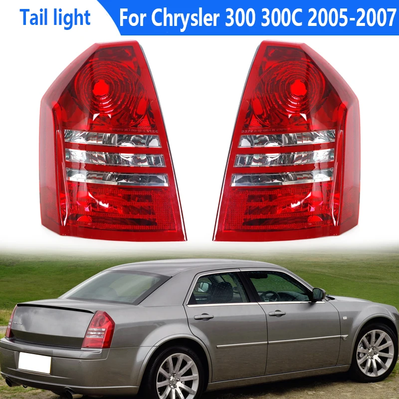 Tail Light Cover For Chrysler 300 300C 2005-2007 Rear Warning Brake Lamp Auto Taillight Housing Without Bulb 4805853AD 4805852AD